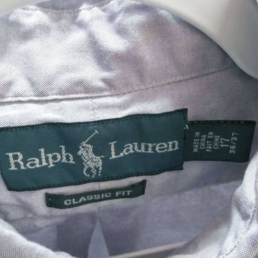 Ralph Lauren Men’s Classic Fit Button Down Long Sleeve Shirt Sz. 17 36/37 - Picture 6 of 7